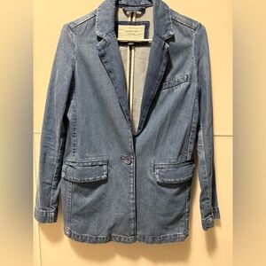 American Eagle Oversized Soft Denim Blazer
